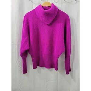 Richard & Co. Vintage Women's Fuchsia Lamswool Angora Rabbit Hair Sweater Size S